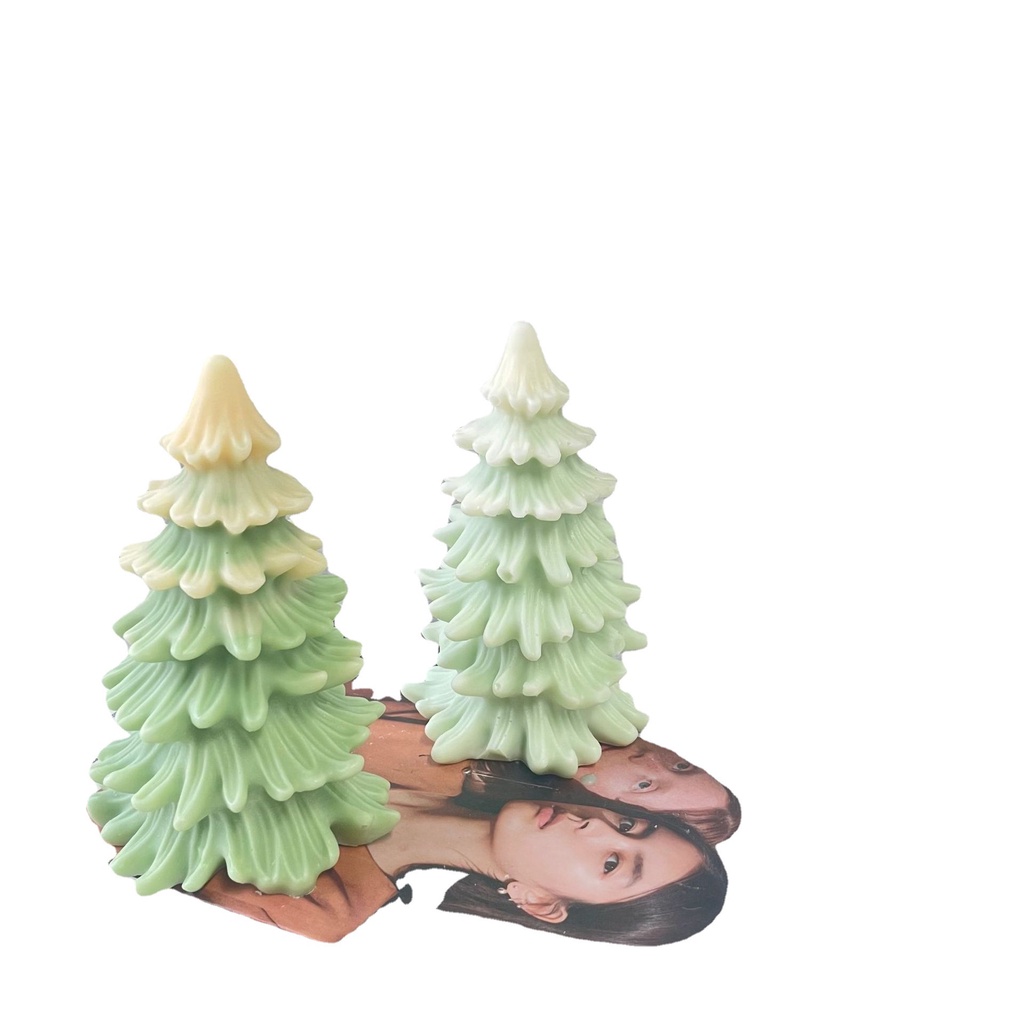 Khuôn Làm Nến Thơm Hình Cây Thông Giáng Sinh Bằng silicone diy