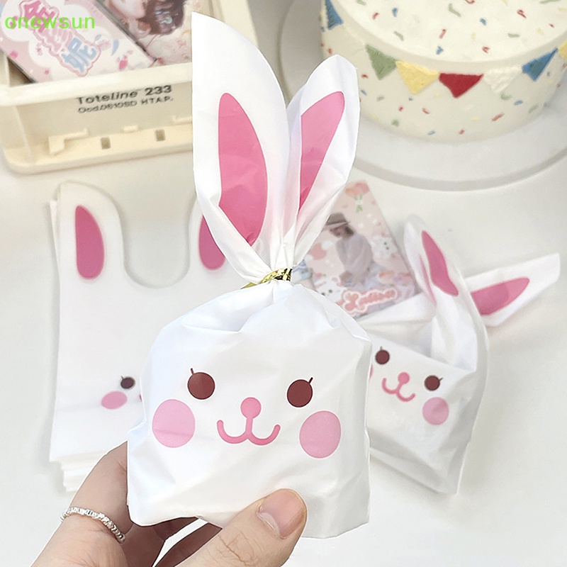 Onewsun phim hoạt hình thỏ dễ thương túi tai dài kẹo bánh quy đồ trang sức túi quà cho bữa tiệc sinh nhật tiệc cưới mới