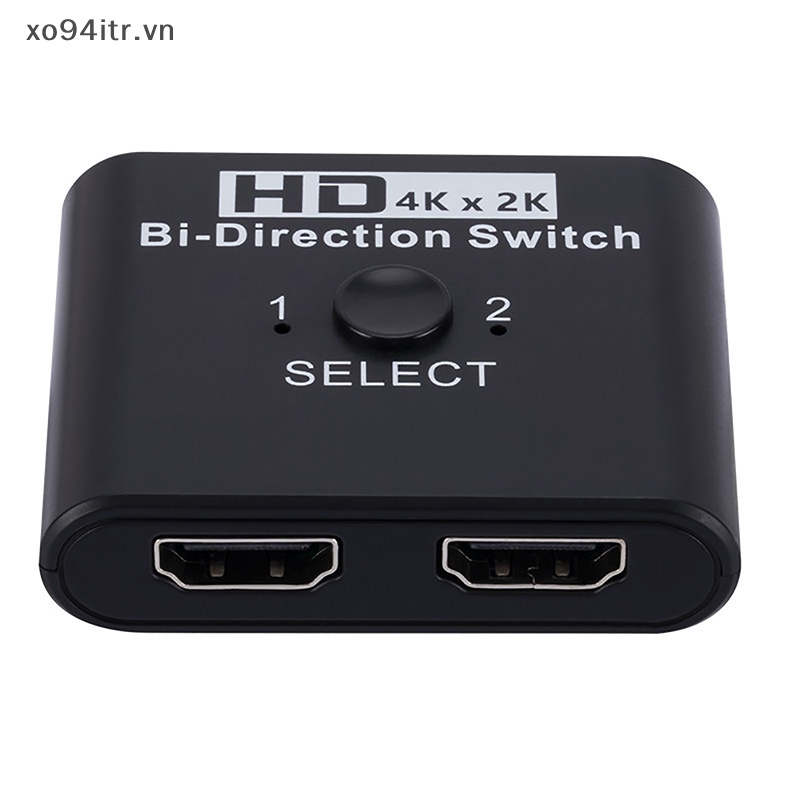 Xoitr 4k 60hz hdmi switch 2 ports 2 in 1 out video splitter for laptop pc xbox ps3 / 4/5 tv box to monitor tv projector adapter vn