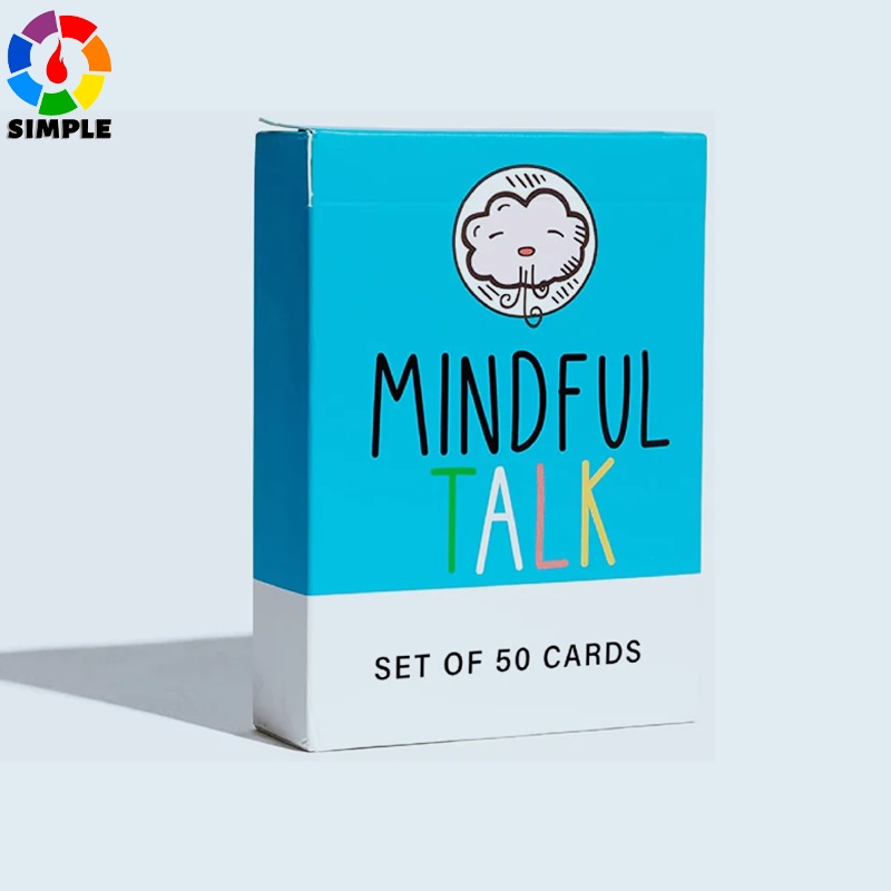 The School of Mindfulness- Mindful Talk Cards, Set of 50 Cards for Authentic Conversations with Children