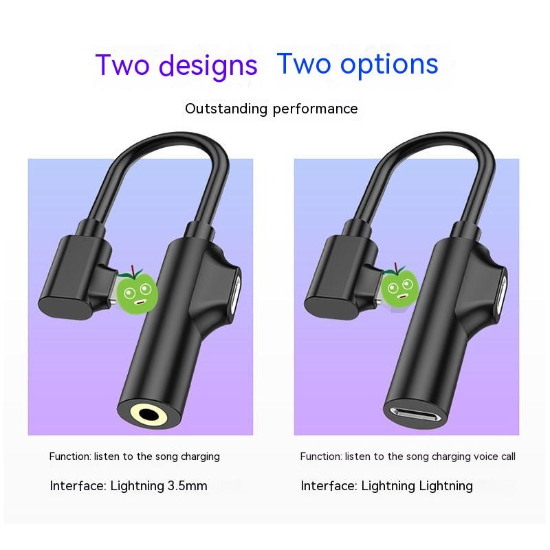 Dây Cáp Chuyển Đổi Tai Nghe 2 Trong 1 Giắc 3.5mm Chuyên Dụng Cho iphone