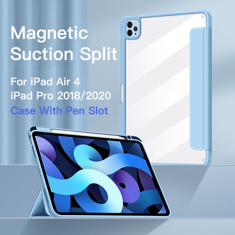 Bao Da Máy Tính Bảng Chống Sốc Có Ngăn Đựng Bút Cho Ipad Mini6 / Air5 10.9 / Pad Pro 11 '/ i Pad 10 2022 Vỏ