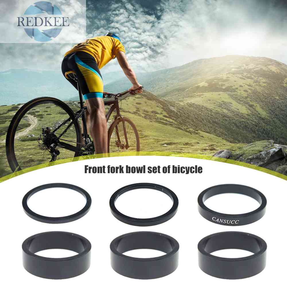 Set 6 Vòng Đệm Phuộc Trước 2 / 3 / 5 / 10mm Chuyên Dụng Cho Xe Đạp