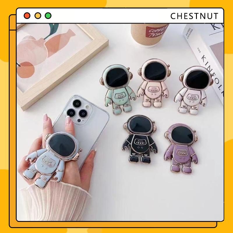 COD Giá đỡ điện thoại di động có thể kết hợp với mọi điện thoại di động Giá đỡ điện thoại di động có thể gập lại Giá đỡ phi hành gia Hoạt Hình 3D Có Thể Gập Lại-CT