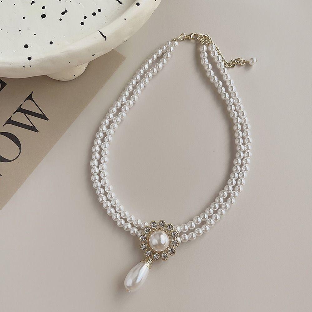 AROMA Vòng Cổ Choker Bằng Hợp Kim Phong Cách Vintage Thanh Lịch Cho Nữ
