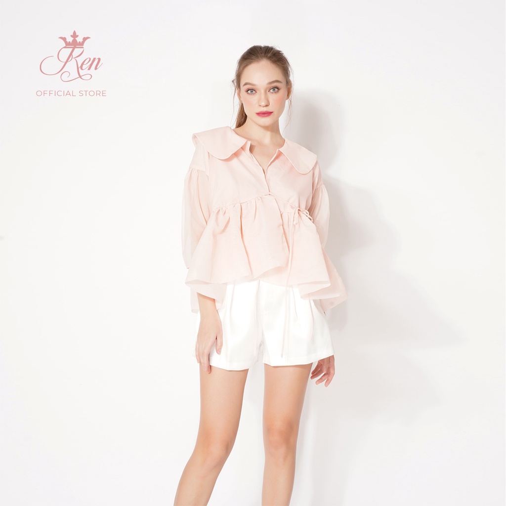 REN BY TEE - Áo Sơ Mi Cột Nơ Ngực