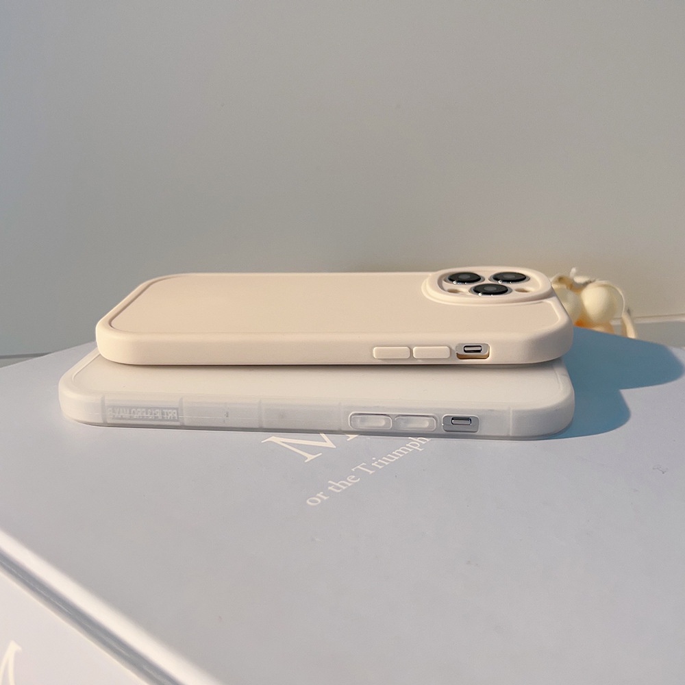 Ốp Điện Thoại Mềm Màu Trơn Đơn Giản Cho Iphone14 / 13pro / 11 / 12promax / 11ProMax