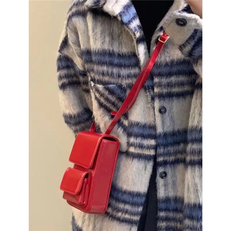 Túi Đeo Chéo Mini Đựng Điện Thoại Thời Trang Xuân Hè Phong Cách Retro Cá Tính