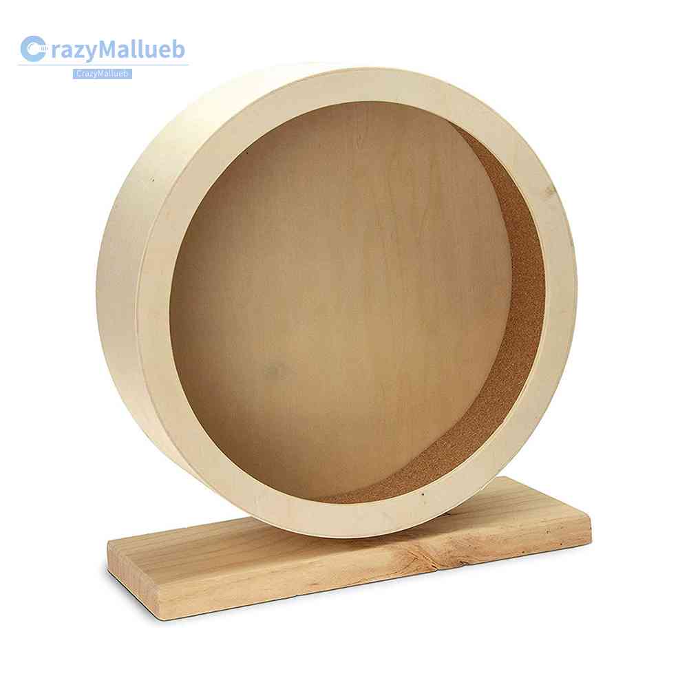 Đồ Chơi Bánh Xe Lăn Bằng Gỗ Giảm Tiếng Ồn Cho Chuột Hamster