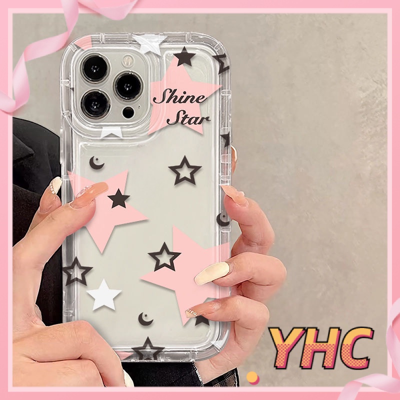 ốp lưng iphone giảm chấn ngôi sao đơn giản, túi khí, vỏ mềm trong suốt Cho Iphone 6 / 6S / 6splus / se / 7 / 7plus / 8 / 8plus / X / xs / xsmax / 11 / 12 / 13 / 14 / Plus / pro / pro max-713