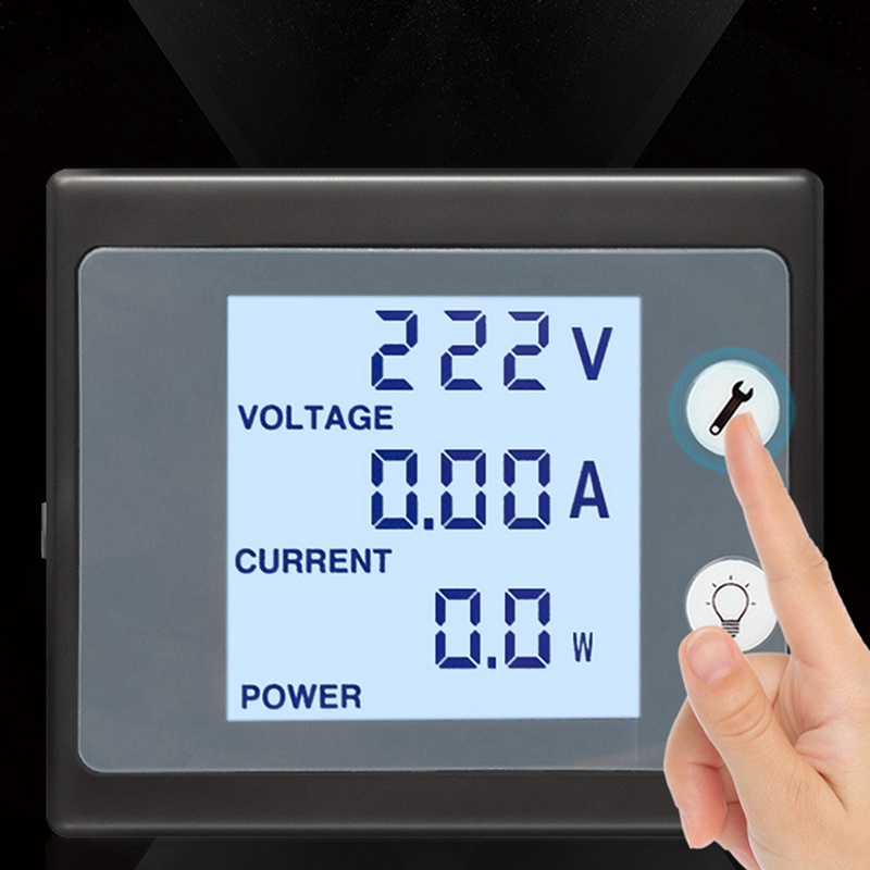 Thiết Bị Đo Công Suất Điện AC 80-260V 100A 110V 220V Có Màn Hình LCD