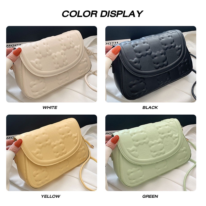 MISCHA Túi Xách Đeo Vai Màu Trơn Đơn Giản Thời Trang Hàn Quốc Cho Nữ