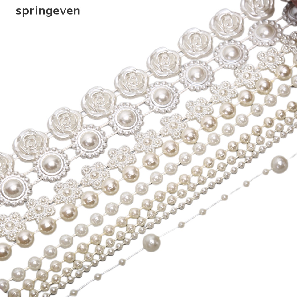Cuộn Dây Hạt Ngọc Trai Bằng ABS Dùng Trang Trí Đầm Cưới DIY
