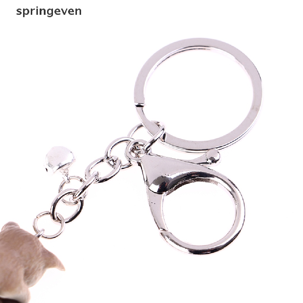 Móc Khóa Hình Mèo Dễ Thương Kèm Nhánh Cây