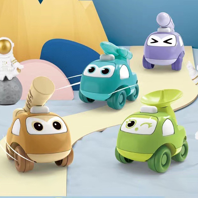 Mới Đồ Chơi Xe Công Trường Họa Tiết Hoạt Hình Dễ Thương