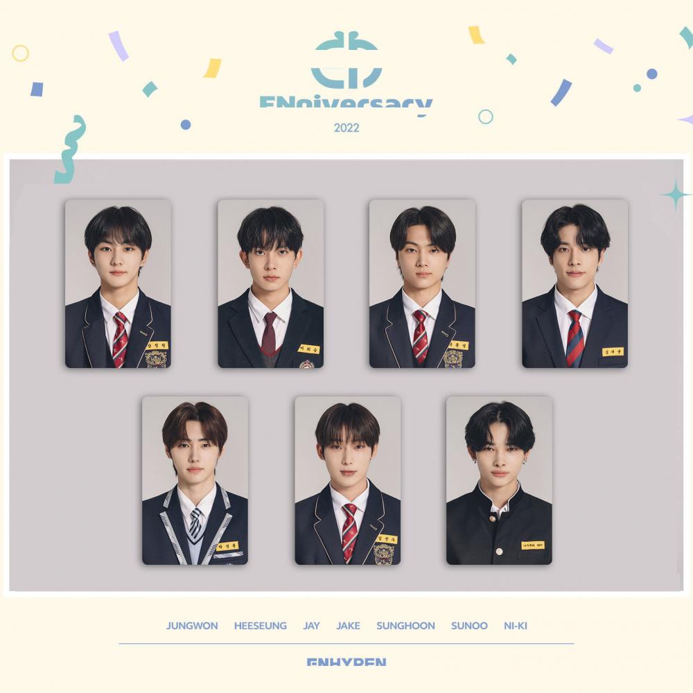 Bộ Sưu Tập Thẻ Hình Thần Tượng E Eunhypen 2022 Jungkon HEESEUNG JAY SUNOO ID