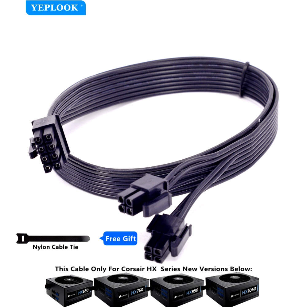 CPU 8Pin đến 8Pin (4 + 4Pin) Cáp cấp nguồn mô-đun cho Corsair HX Series Bán mô-đun PSU Phiên bản mới
