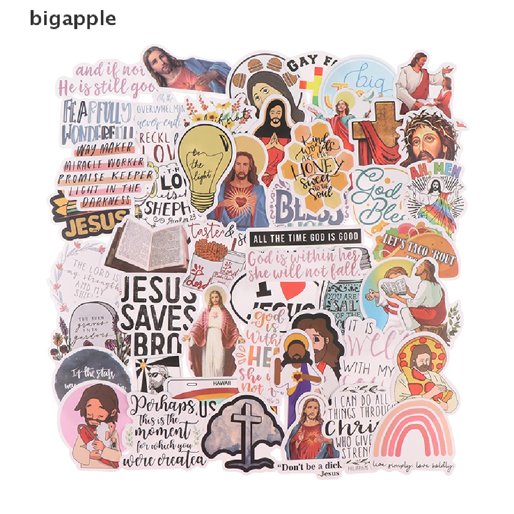 Set 50 Sticker Họa Tiết Hoạt Hình Trang Trí Laptop