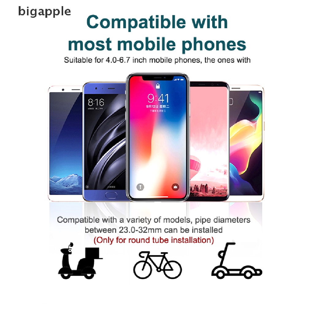 Giá Đỡ Điện Thoại Bằng Hợp Kim Nhôm Gắn Xe Đạp Leo Núi Tiện Dụng