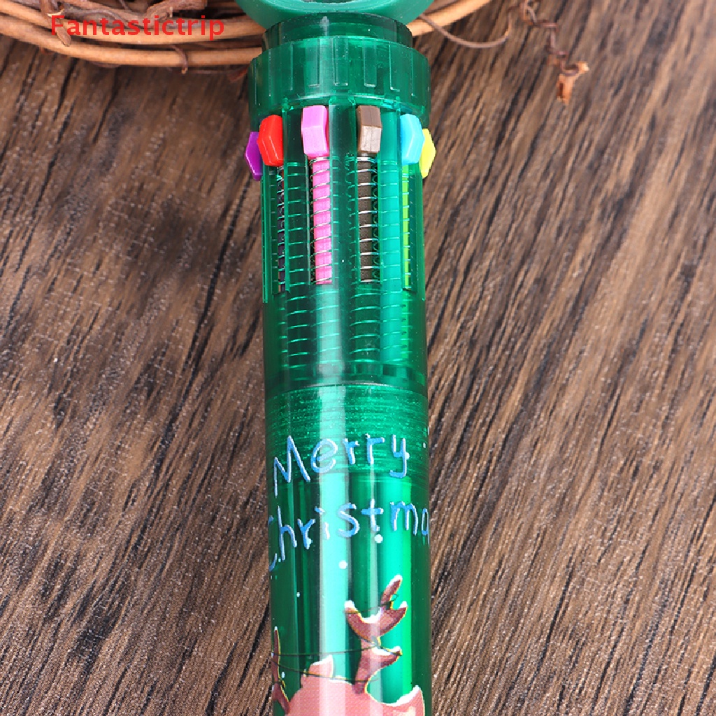 Bút Bi 10 Màu Ngòi 0.5MM Chủ Đề Giáng Sinh