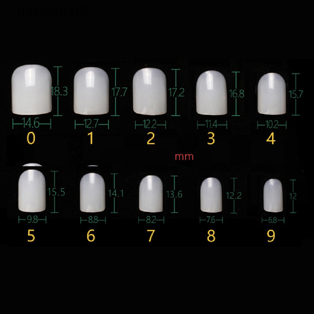 Set 500 Móng Tay Giả Bằng Acrylic DIY Thời Trang ifashion365