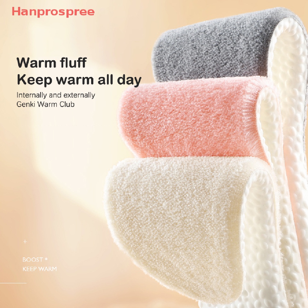 1 Cặp Đế Lót Giày Đi Tuyết Bằng Vải Bông Dày Dặn Mềm Mại Giữ Ấm Mùa Đông Cho Nam Và Nữ