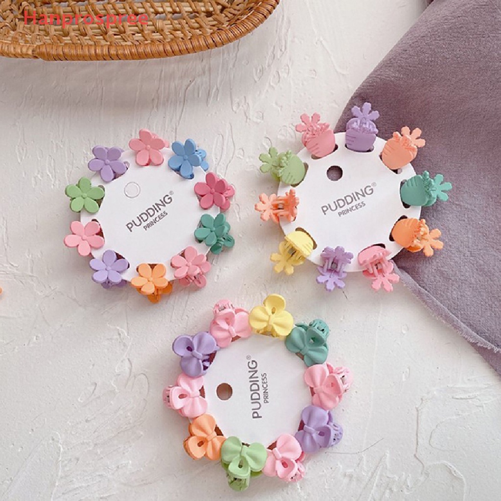 Set 10 Kẹp Tóc Hình Ngôi Sao / Bông Hoa / Chuột Mickey Nhiều Màu Sắc Dễ Thương Cho Bé Gái