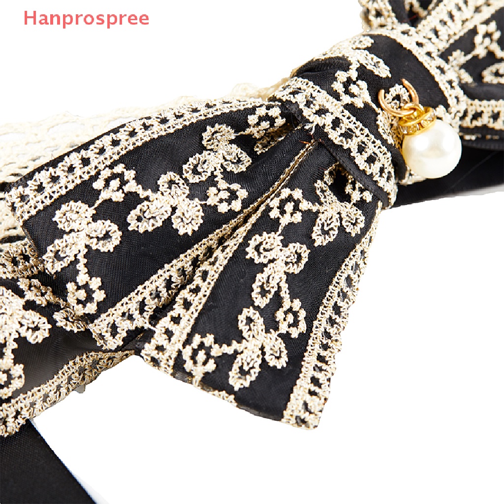 Băng Đô Cài Tóc Đính Nơ Ren Phong Cách Lolita Dễ Phối Đồ