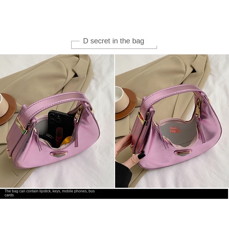 Túi Xách Da PU Màu Laser Thiết Kế Đơn Giản Thời Trang Cho Nữ