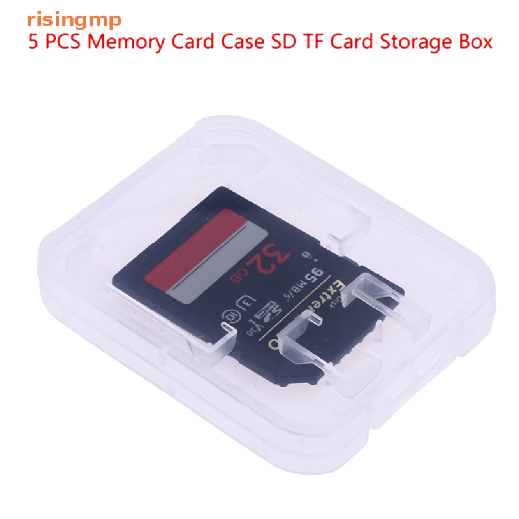 Set 5 Hộp Nhựa Trong Suốt Đựng Thẻ Nhớ SD TF