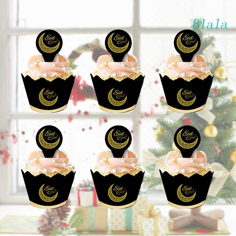 Set 12 Cốc Giấy Đựng Bánh Cupcake Phong Cách Hồi Giáo