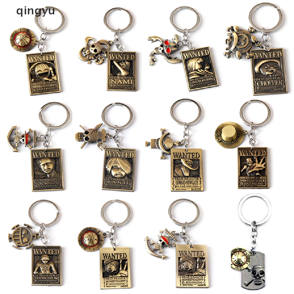 Qingyu 1 Móc Khóa Hình Bộ Xương Người Đội Nón Râu Trắng Anime PLI