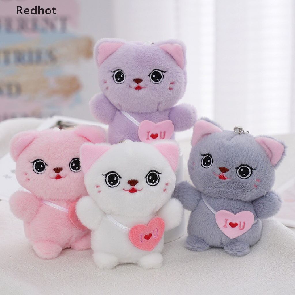 1 Móc Khóa Hình Mèo Nhồi Bông 12cm Dễ Thương