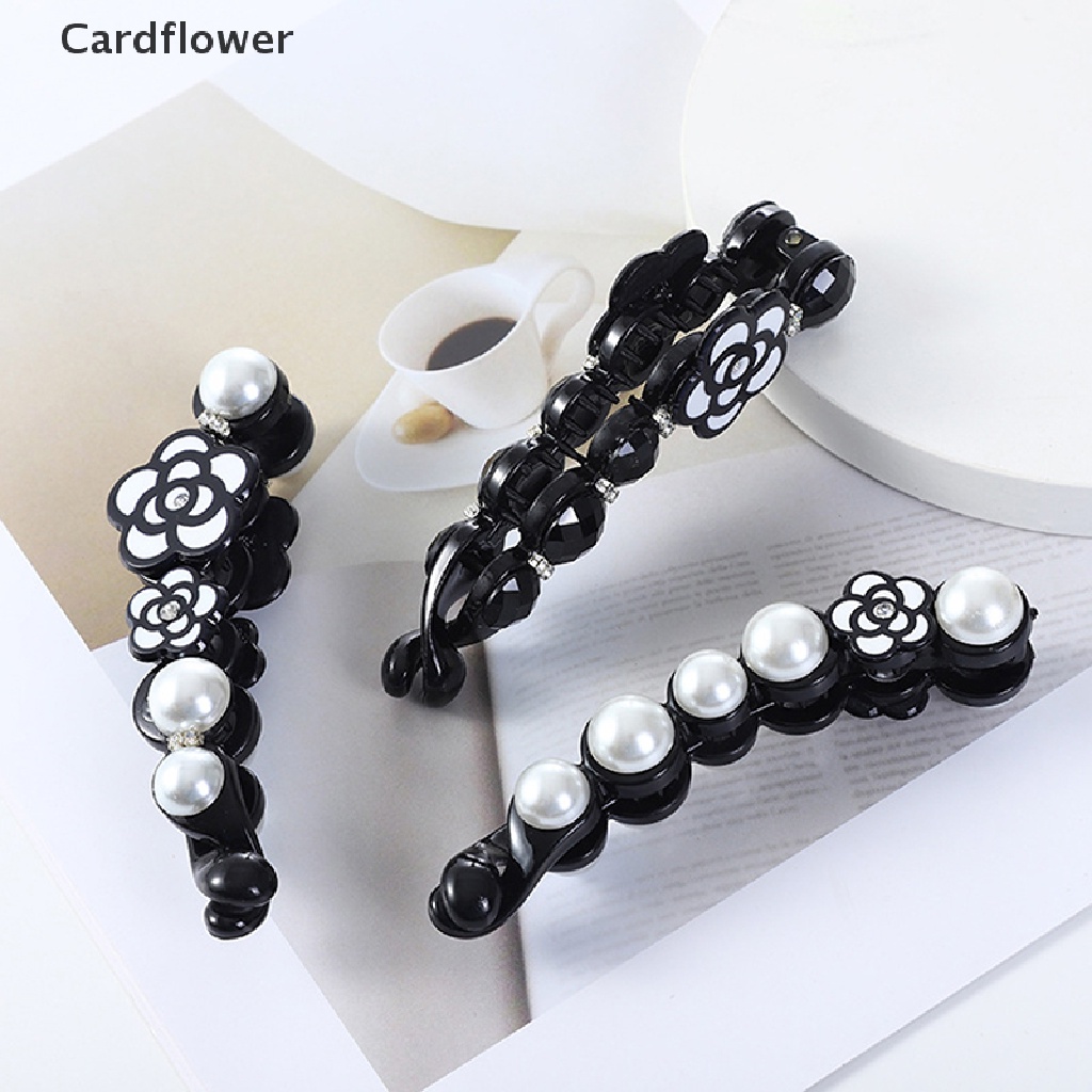 1 Kẹp Tóc Đính Hoa Trà Và Ngọc Trai Thanh Lịch