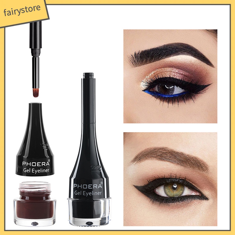 Bút Kẻ Mắt Dạng Gel 10 Màu Tùy Chọn Mau Khô Lâu Trôi Không Lem PHOERA
