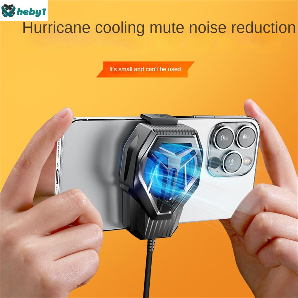 Vortex Hurricane Bộ Tản Nhiệt Bán Dẫn Thông Dụng Làm Mát Điện Thoại Di Động Mạnh Mẽ Quạt Làm Mát Có Thể Sạc Lại Usb Cho Điện Thoại Máy Chơi Game Giá Đỡ Máy Heby1