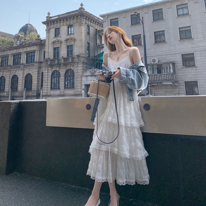 Đầm Cotton Trắng Không Tay Thời Trang Mùa Hè 2023 Mới Cho Nữ