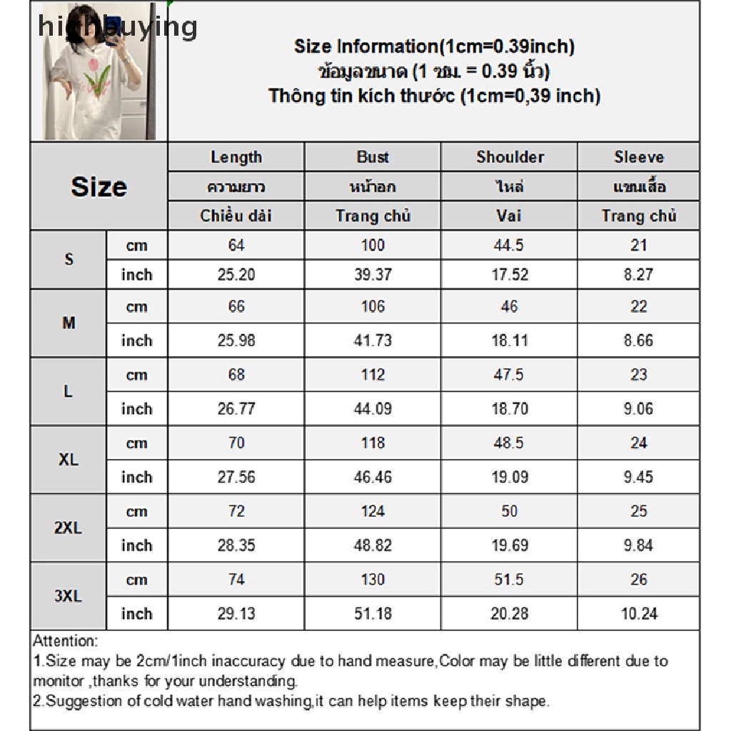 Áo Thun Nữ Tay Ngắn Cổ Tròn In Hoa Thời Trang