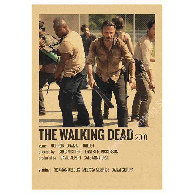 Poster Giấy kraft Treo Tường In Hình Phim Truyền Hình Cổ Điển Trang Trí Nhà Cửa / Quán Cà Phê / bar