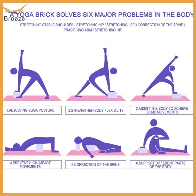 Khối Xốp Eva Khối Lượng Nhẹ Chống Trượt Hỗ Trợ Luyện Tập Yoga / Thể Hình