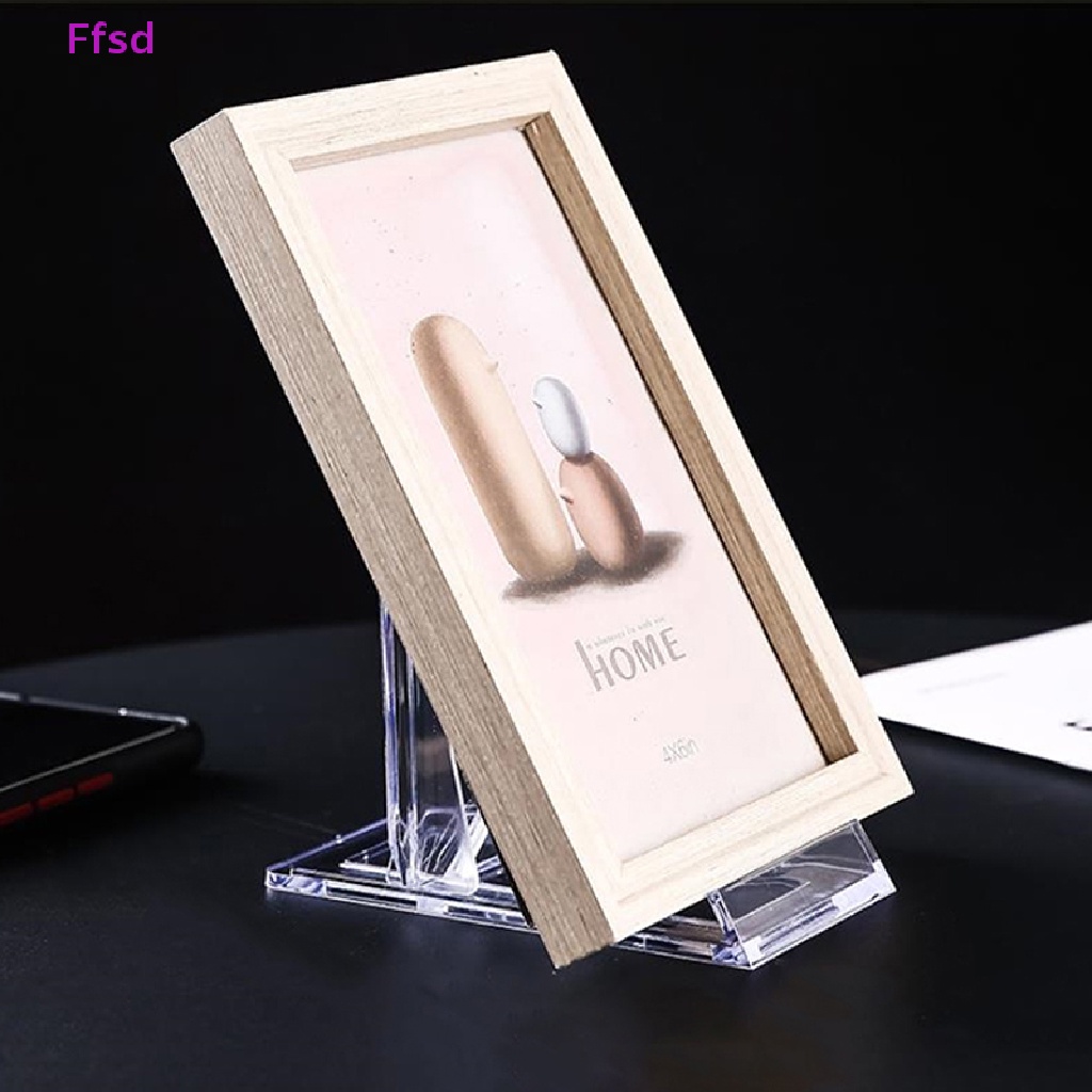 1 Giá Đỡ Trưng Bày Đĩa Ảnh / Điện Thoại Bằng Nhựa Tùy Chỉnh Tiện Dụng