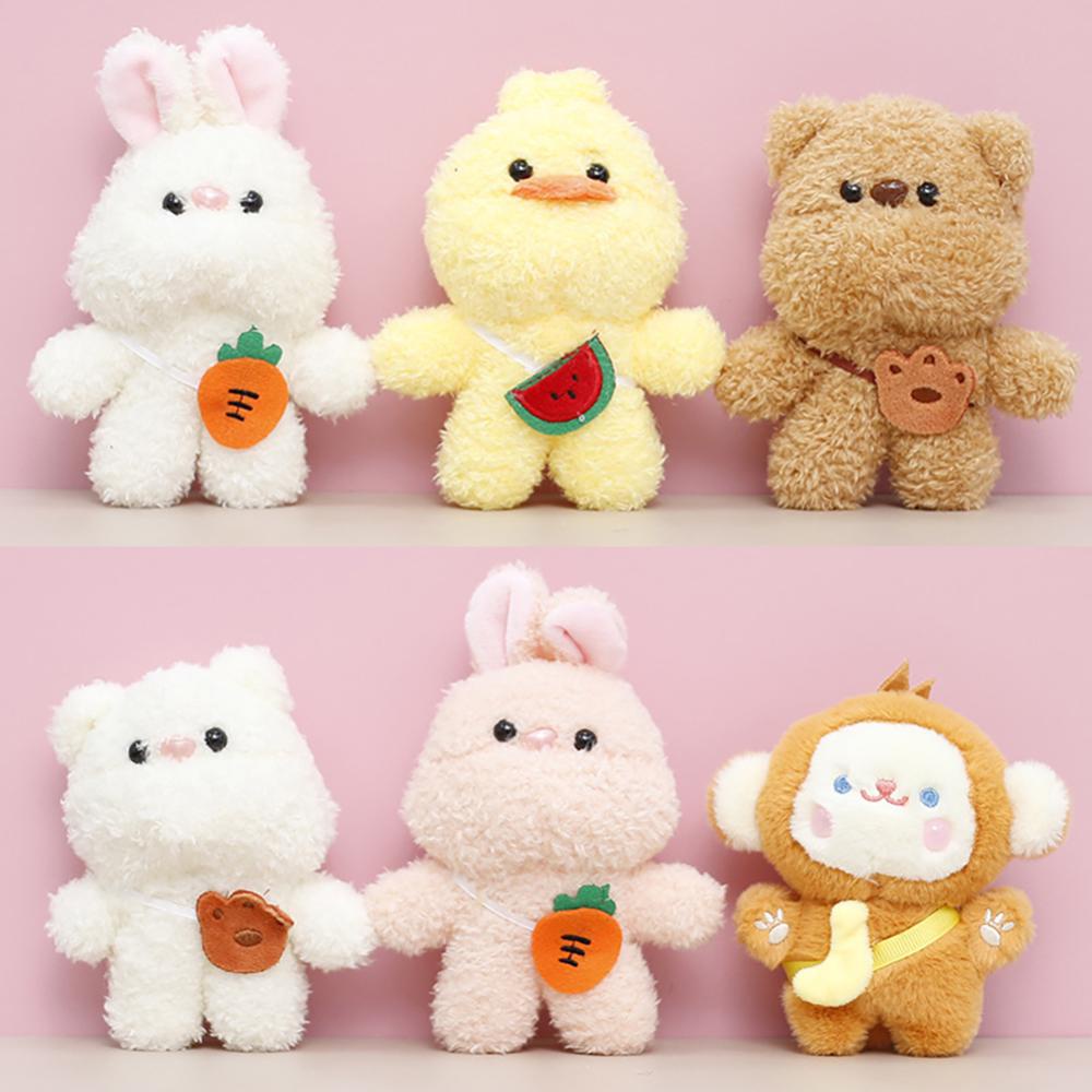 Móc Khóa Hình Cặp Đôi Thú Nhồi Bông Hoạt Hình DGA1