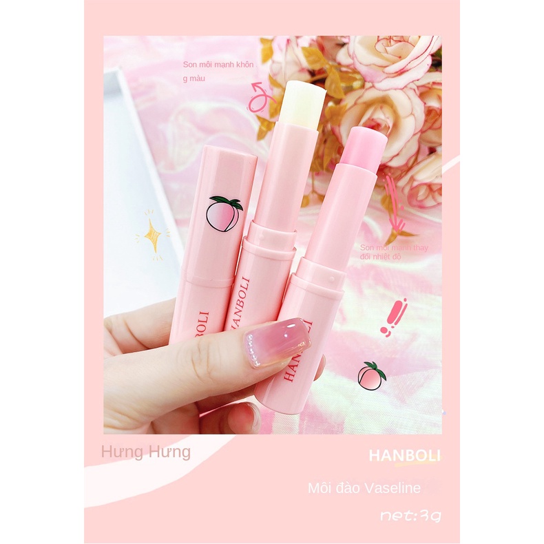 Son Dưỡng Môi Cấp Ẩm Không Màu Hương Đào Vaseline