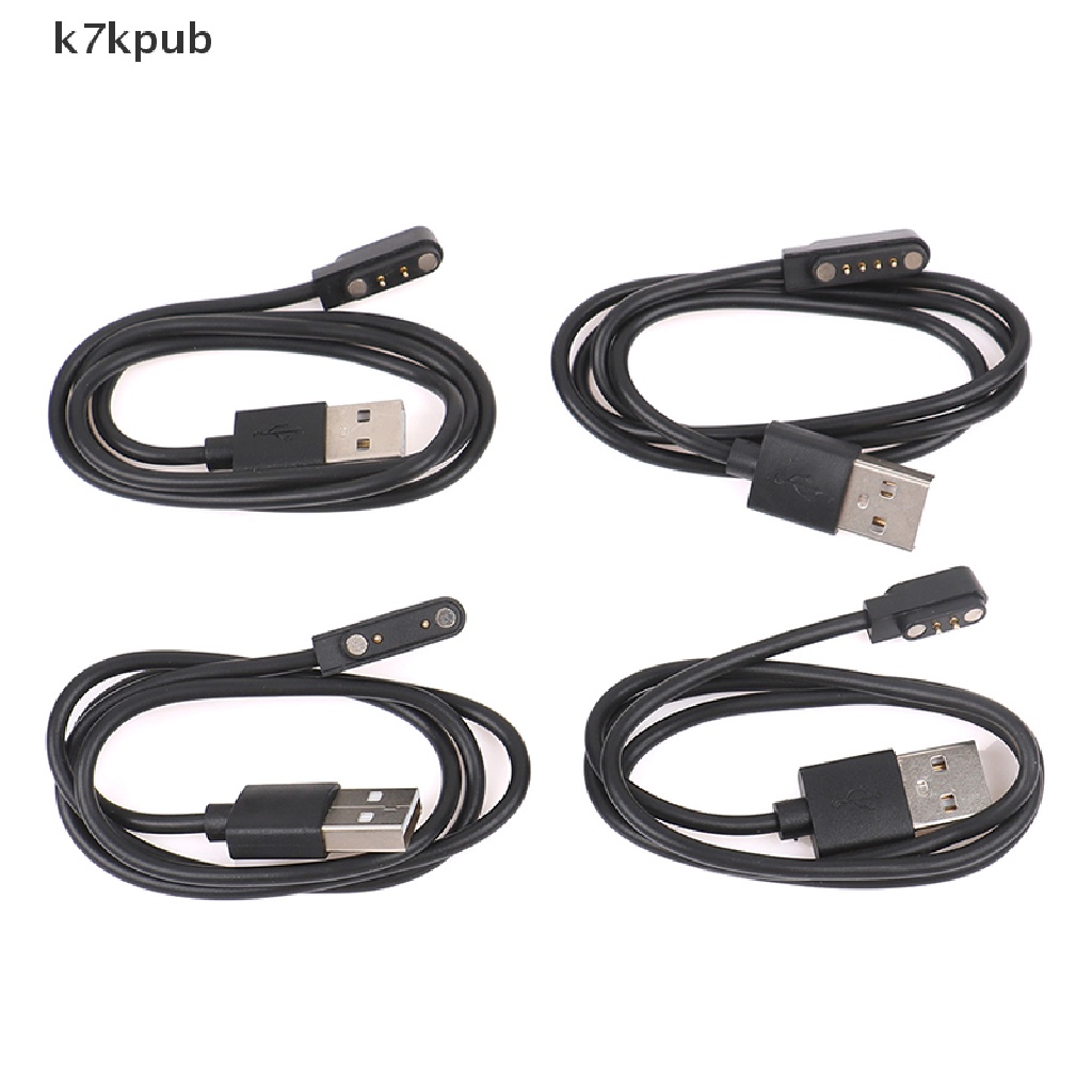 Universal Smart Watch Charger Cord Magnetic Charging Cable 2/4 Pin USB Charger VN
