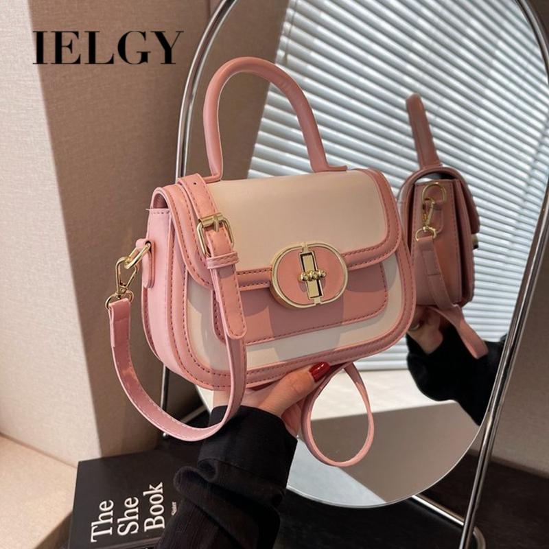 Túi Đeo Vai Hình Vuông Nhỏ Cầm Tay Có Khóa Nam Châm Màu Sắc Nổi Bật Cá Tính Cho Nữ