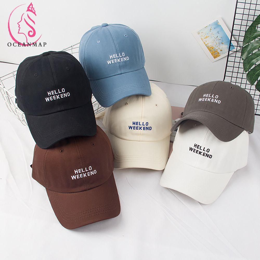 Mũ Lưỡi Trai Cotton Thêu Chữ Đơn Giản Thời Trang Cho Cặp Đôi