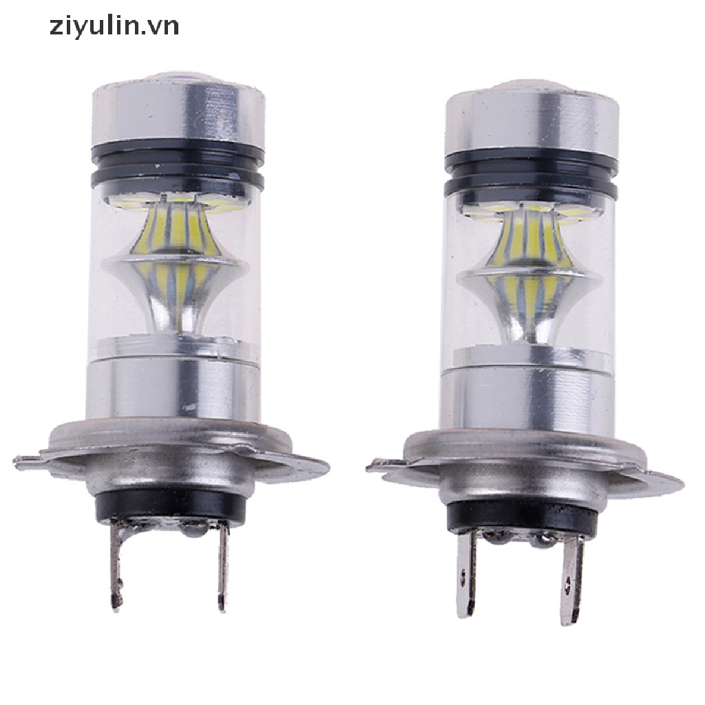 2 Đèn Pha Ô Tô Bóng LED H7 120W 24000LM 6000K