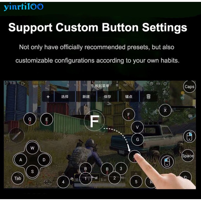 Bộ Bàn Phím Và Chuột Chơi Game Cho Điện Thoại Android Ios