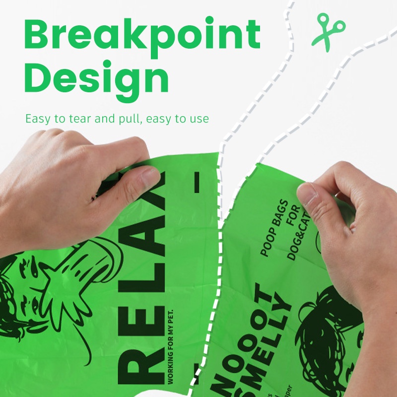 HamshMoc Túi Đựng Chất Thải Cho Thú Cưng Có Thể Phân Hủy Sinh Học Chống Rò Rỉ Tiện Dụng