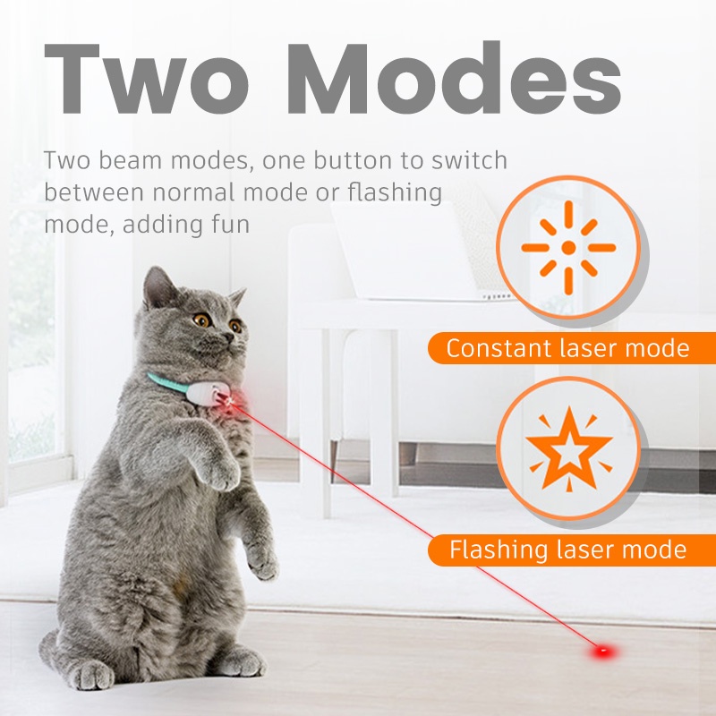 HamshMoc Đồ Chơi Tương Tác Chiếu Tia Laser Tự Động Có Thể Sạc Lại Hỗ Trợ Huấn Luyện Mèo Cưng